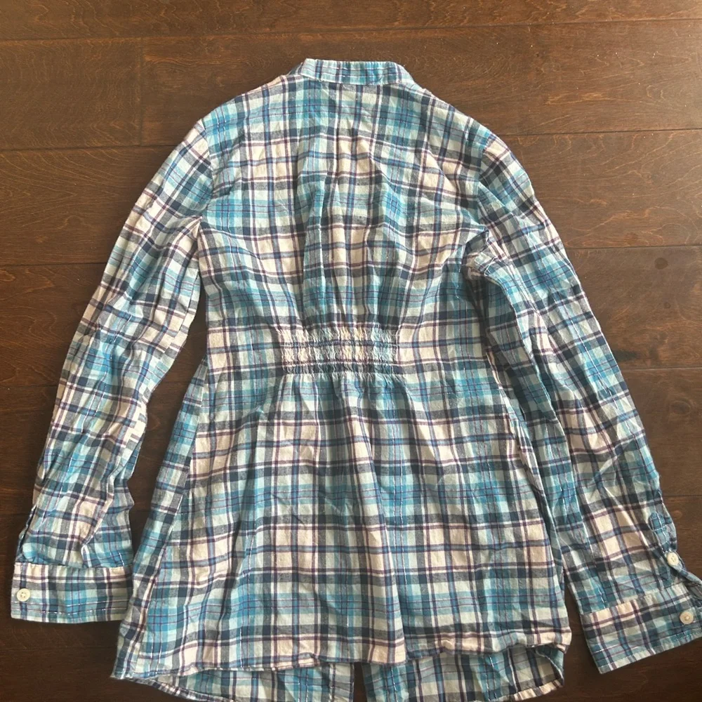 The Children’s Place Sz L (10/12) Plaid Ruffle Cotton 4125